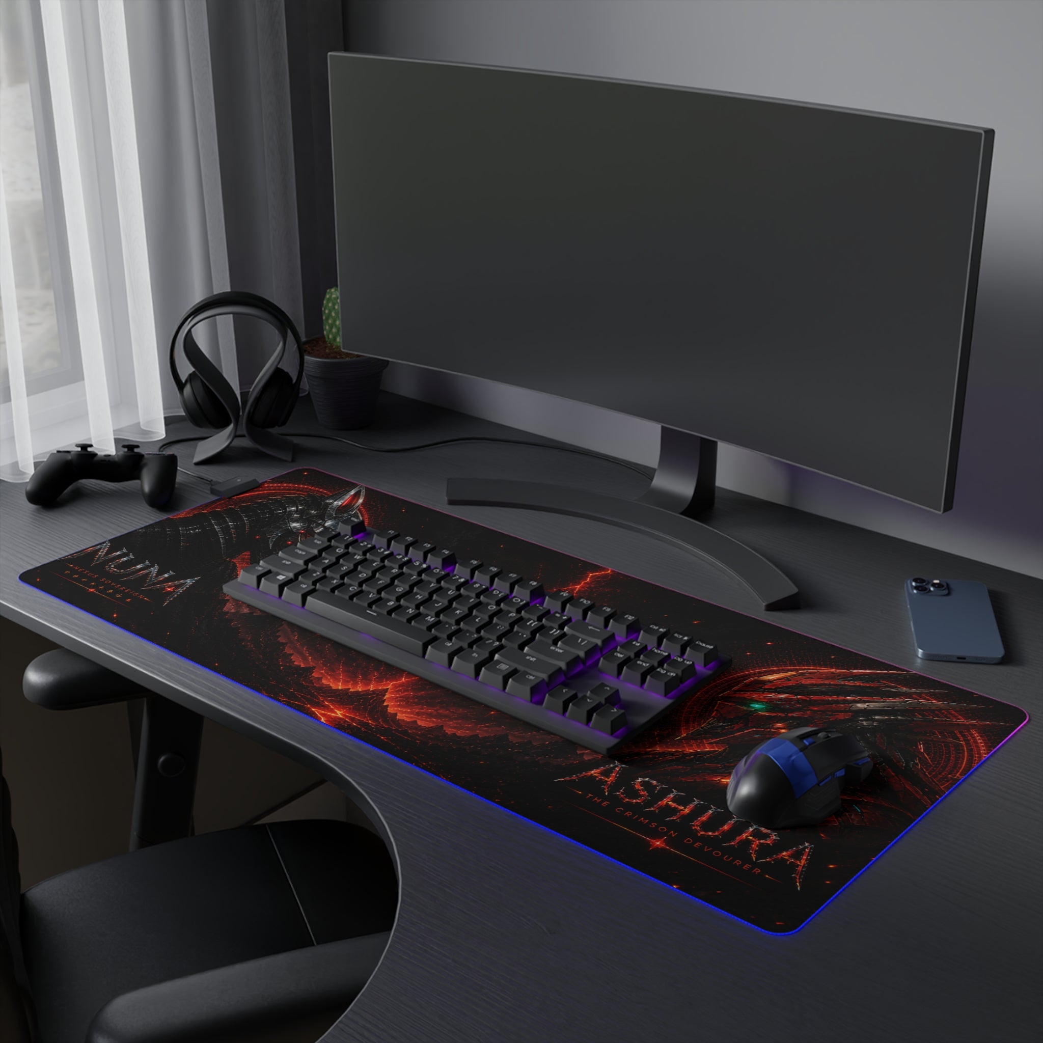 NUNA - ASHURA Clash Series RGB Gaming Mat