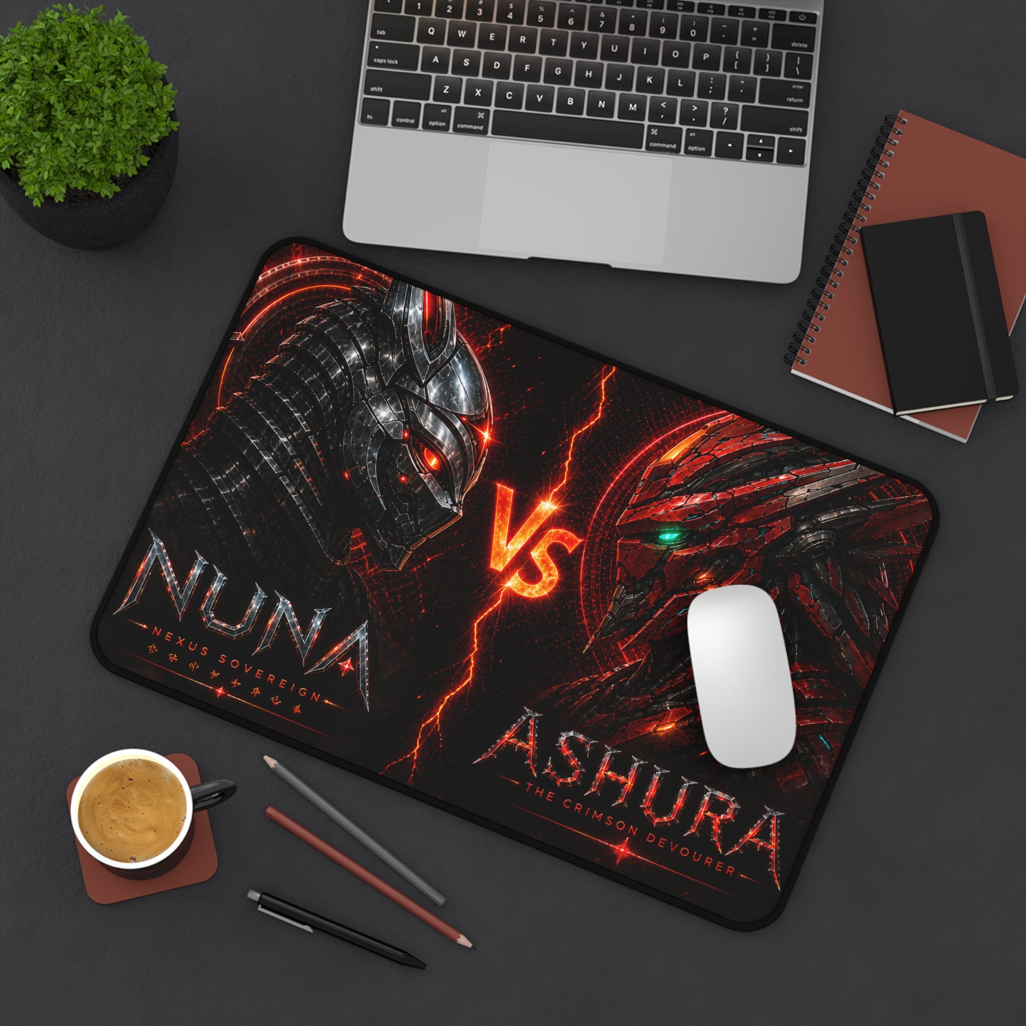 NUNA vs ASHURA Clash Series Gaming Desk Mat