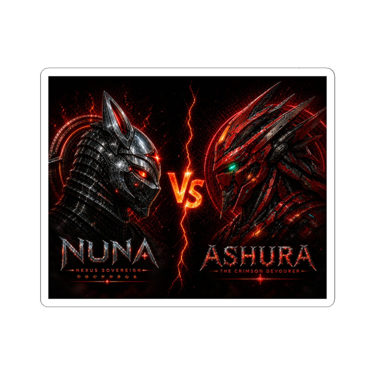 NuNa Red Core Signature Sticker