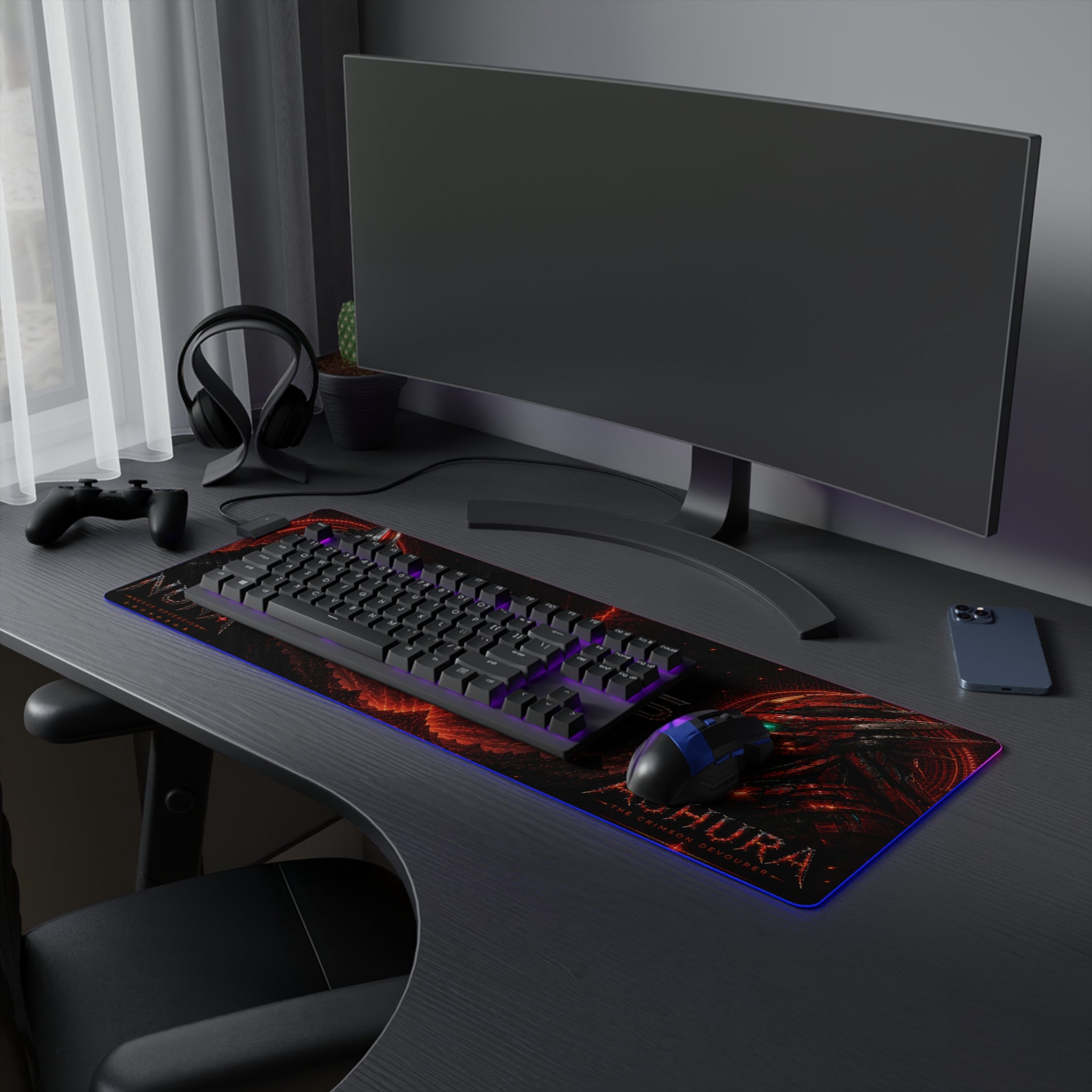 NUNA - ASHURA Clash Series RGB Gaming Mat