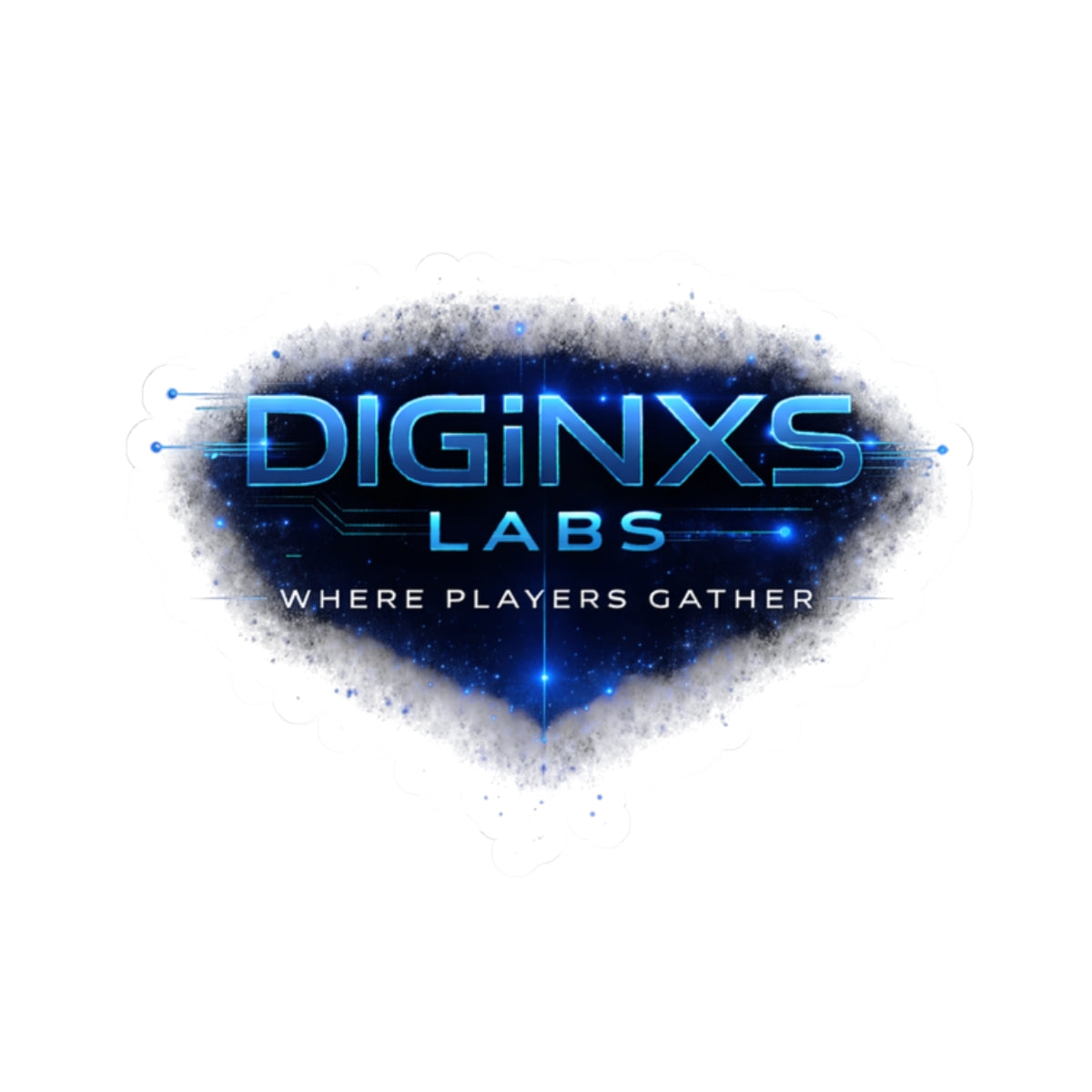 DIGiNXS LABS Blue Core Sticker